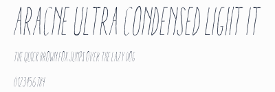 Aracne Ultra Condensed Light It預覽圖