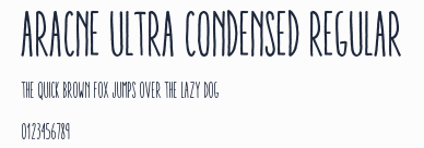 Aracne Ultra Condensed Regular預覽圖