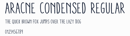 Aracne Condensed Regular預覽圖