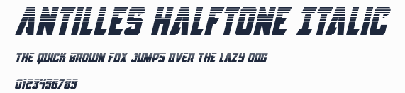 Antilles Halftone Italic預覽圖