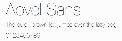Aovel Sans預覽圖