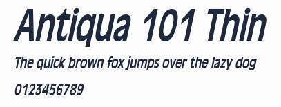 Antiqua 101 Thin預覽圖