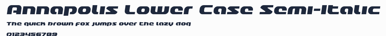 Annapolis Lower Case Semi-Italic預覽圖