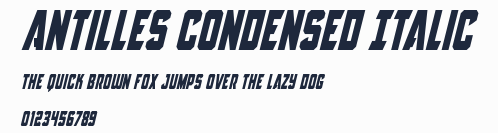 Antilles Condensed Italic預覽圖