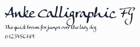 Anke Calligraphic FG預覽圖