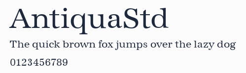 AntiquaStd預覽圖