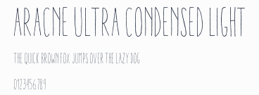 Aracne Ultra Condensed Light預覽圖