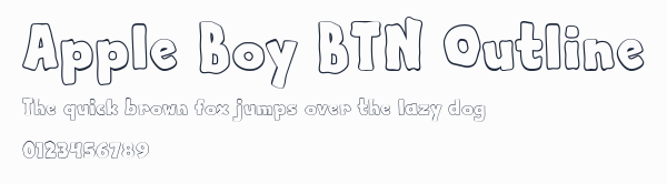 Apple Boy BTN Outline預覽圖