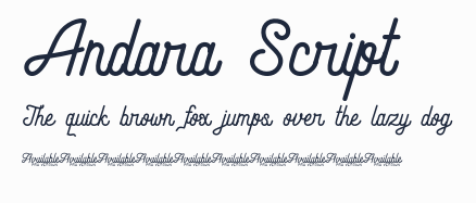 Andara Script預覽圖
