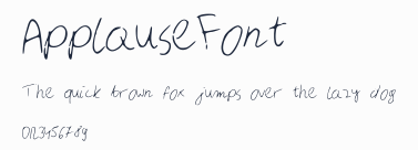 ApplauseFont預覽圖