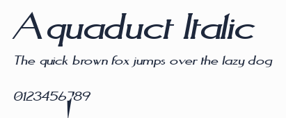 Aquaduct Italic預覽圖