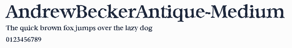 AndrewBeckerAntique-Medium預覽圖