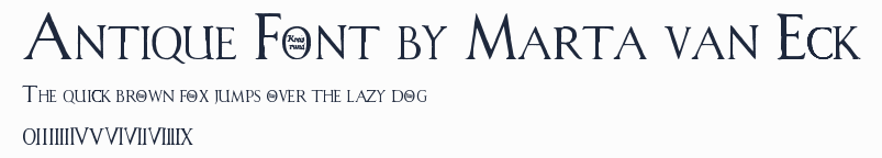 Antique Font by Marta van Eck預覽圖