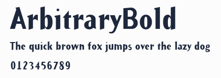 ArbitraryBold預覽圖