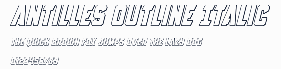Antilles Outline Italic預覽圖