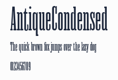 AntiqueCondensed預覽圖