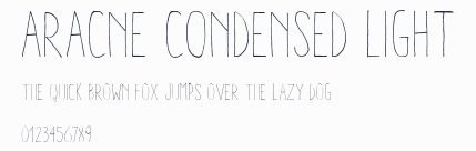Aracne Condensed Light預覽圖