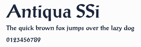 Antiqua SSi預覽圖