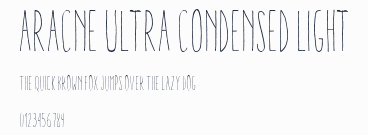 Aracne Ultra Condensed Light預覽圖