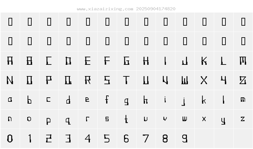 字符映射圖