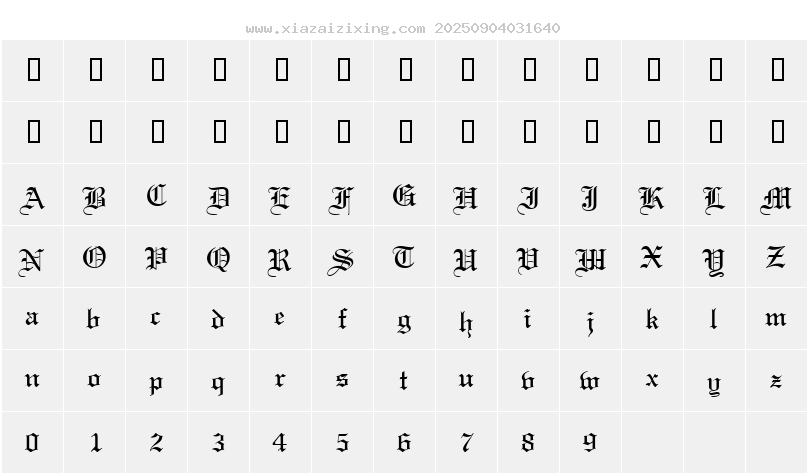 字符映射圖