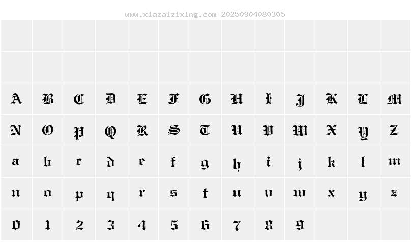 字符映射圖