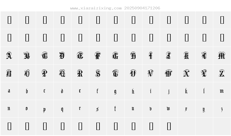 字符映射圖