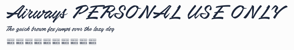 Airways PERSONAL USE ONLY預覽圖