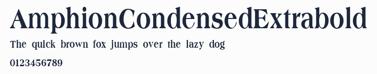 AmphionCondensedExtrabold