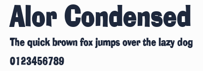 Alor Condensed預覽圖