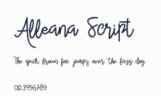 Alleana Script預覽圖