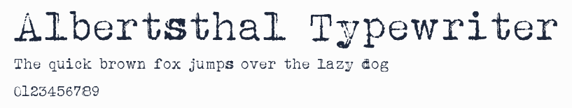 Albertsthal Typewriter預覽圖