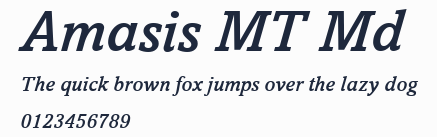 Amasis MT Md預覽圖