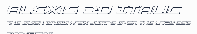 Alexis 3D Italic預覽圖