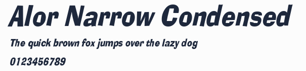 Alor Narrow Condensed預覽圖