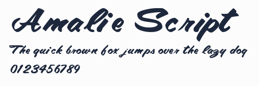 Amalie Script預覽圖