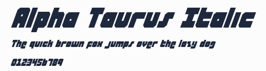 Alpha Taurus Italic預覽圖