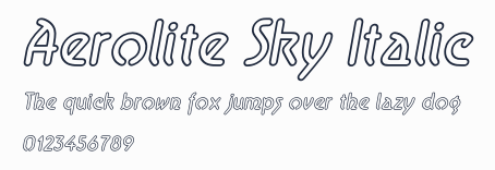 Aerolite Sky Italic預覽圖