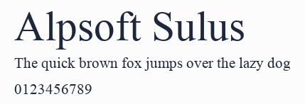 Alpsoft Sulus預覽圖