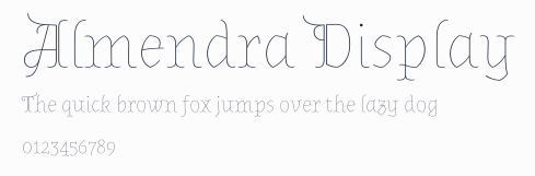 Almendra Display預覽圖