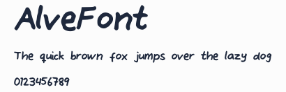 AlveFont預覽圖
