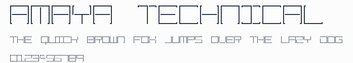 Amaya Technical預覽圖