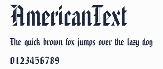 AmericanText預覽圖