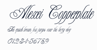 Alexei Copperplate預覽圖