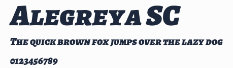 Alegreya SC預覽圖