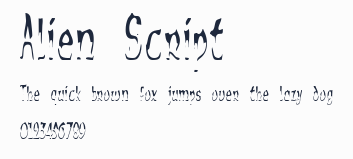 Alien Script預覽圖