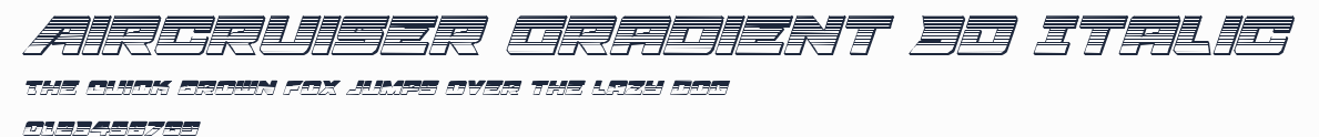 Aircruiser Gradient 3D Italic預覽圖