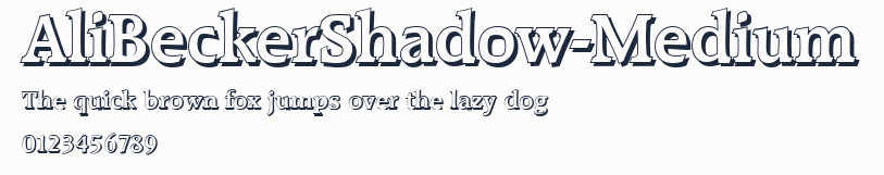 AliBeckerShadow-Medium預覽圖
