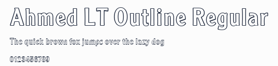 Ahmed LT Outline Regular