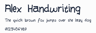 Alex Handwriting預覽圖